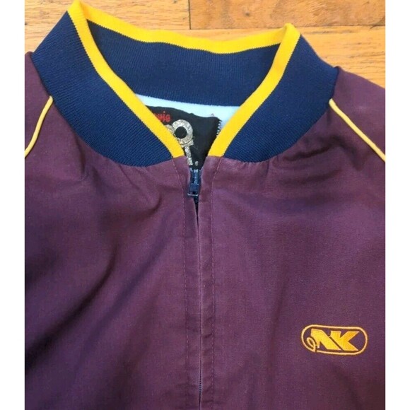 Vintage King Louie Pro Fit Jacket Made In USA Maroon/Gold XL 80's 90's Bomber - Picture 5 of 8